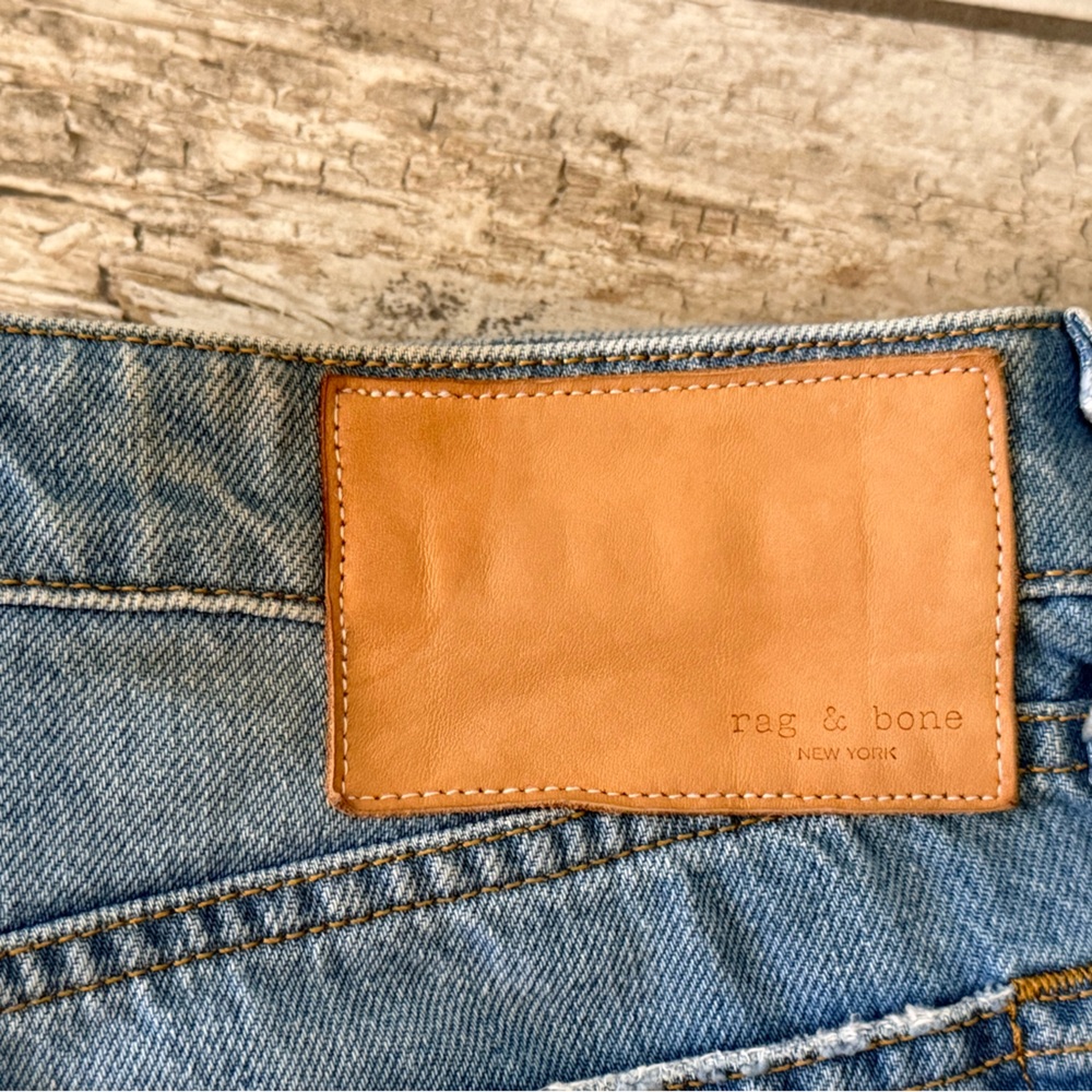 rag & bone Light Blue Straight Jeans - Picture 4 of 8